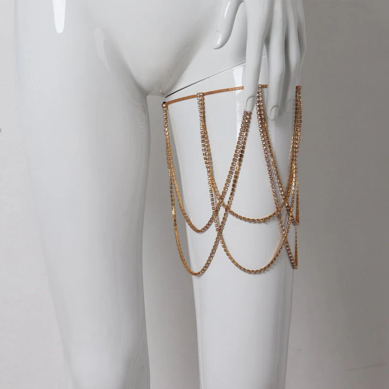 Leg chain jewelry exaggerated diamond chain jewelry - Image 20