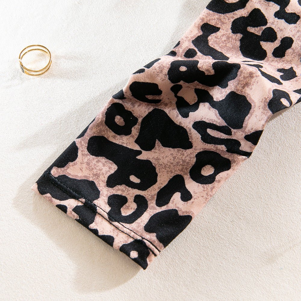 Leopard Glam | Milk Silk High-Waist Long Sleeve Jumpsuit - Image 23