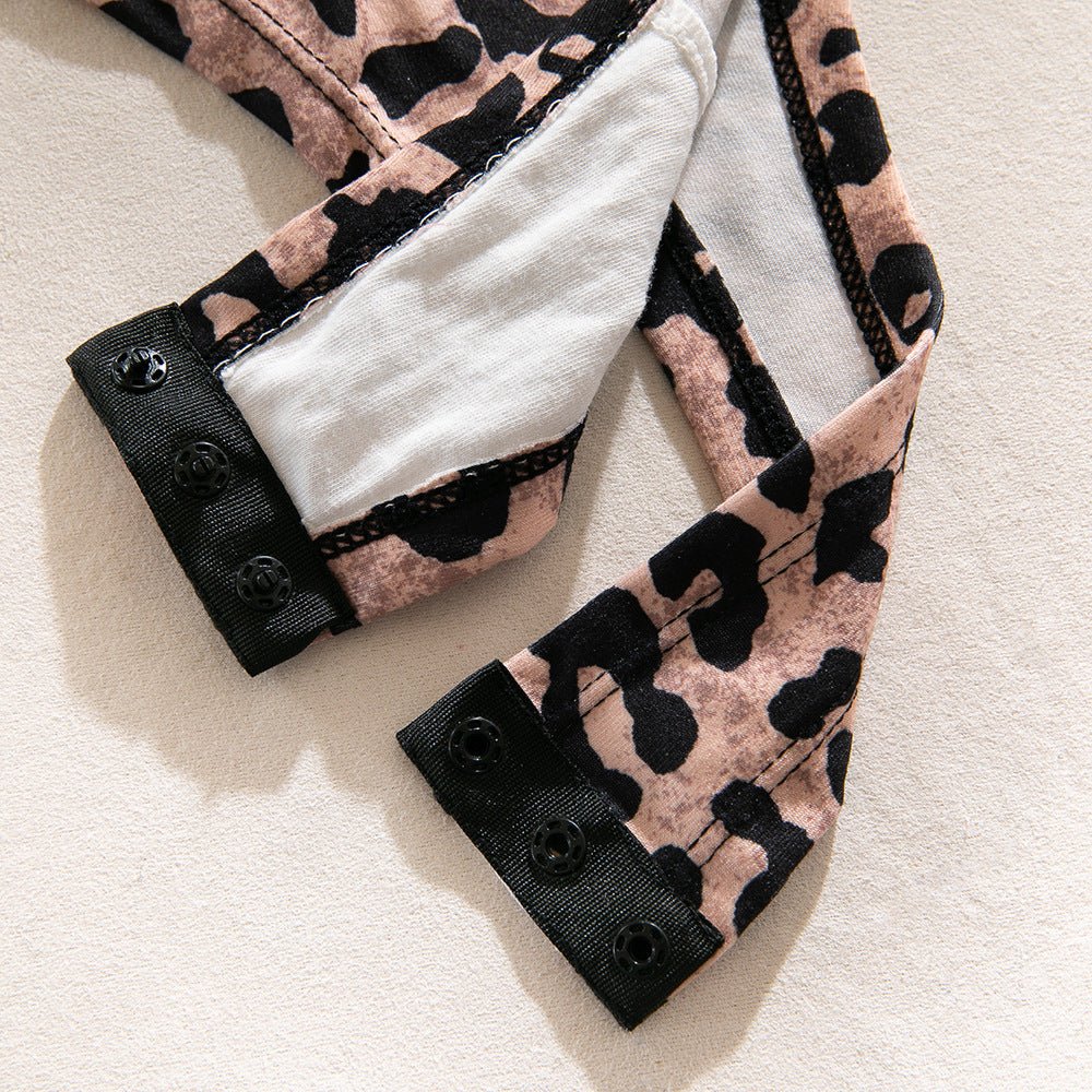 Leopard Glam | Milk Silk High-Waist Long Sleeve Jumpsuit - Image 24