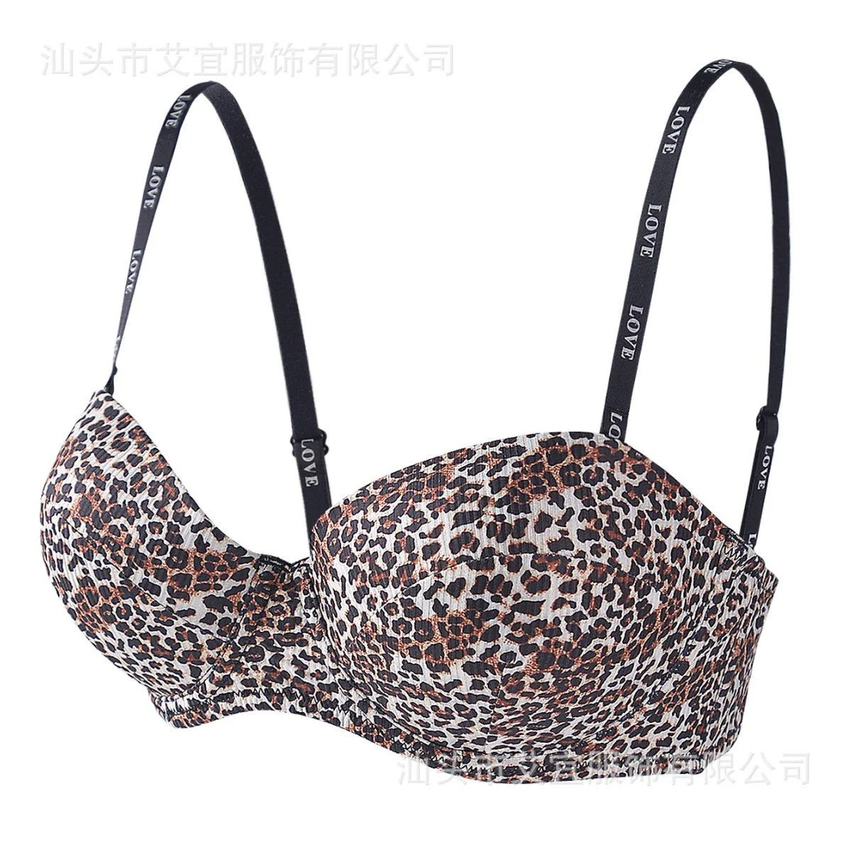Leopard Glow | Glossy Seamless Push-Up Wireless Bra - Image 4