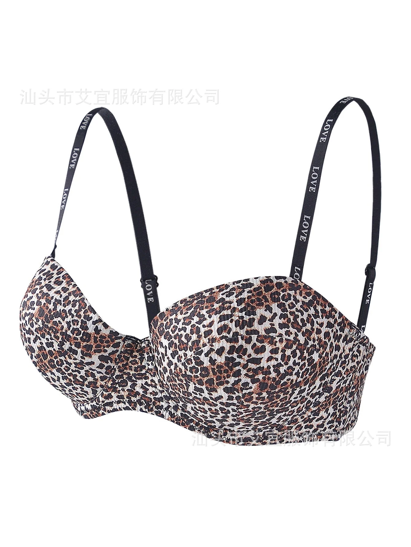 Leopard Glow | Glossy Seamless Push-Up Wireless Bra - Image 5