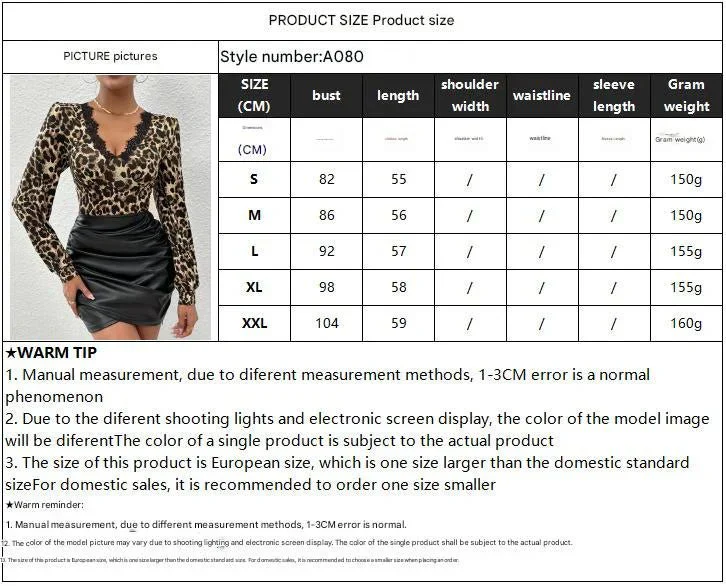 Leopard print lace splicing collar pleated T-shirt top women - Image 7