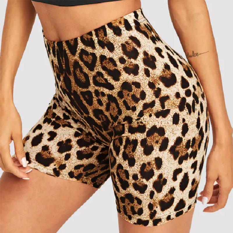 Leopard print snake print hip shorts casual pants leggings shorts - Image 8