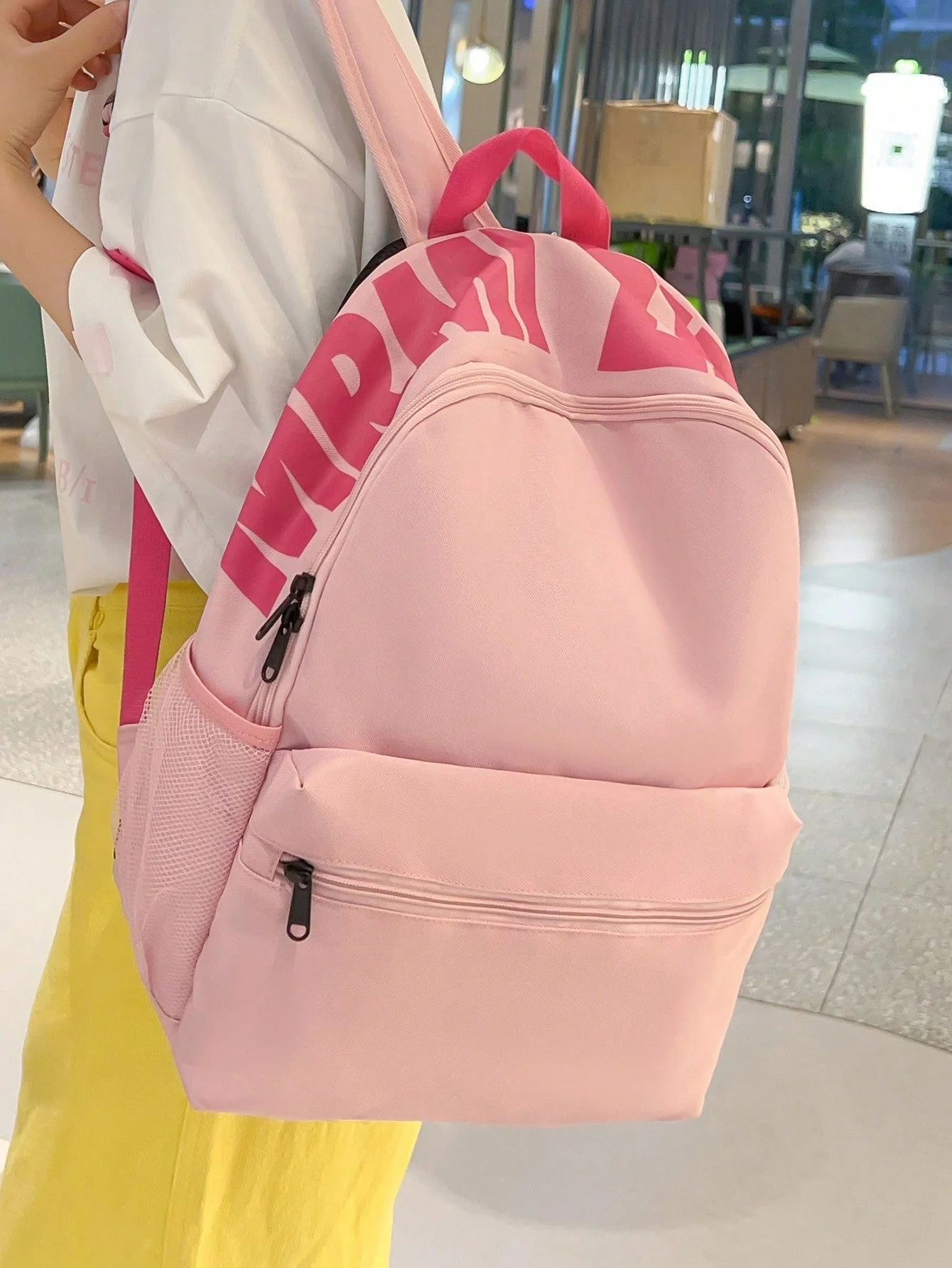 Letter Print Viral Large Capacity Backpack - Image 2
