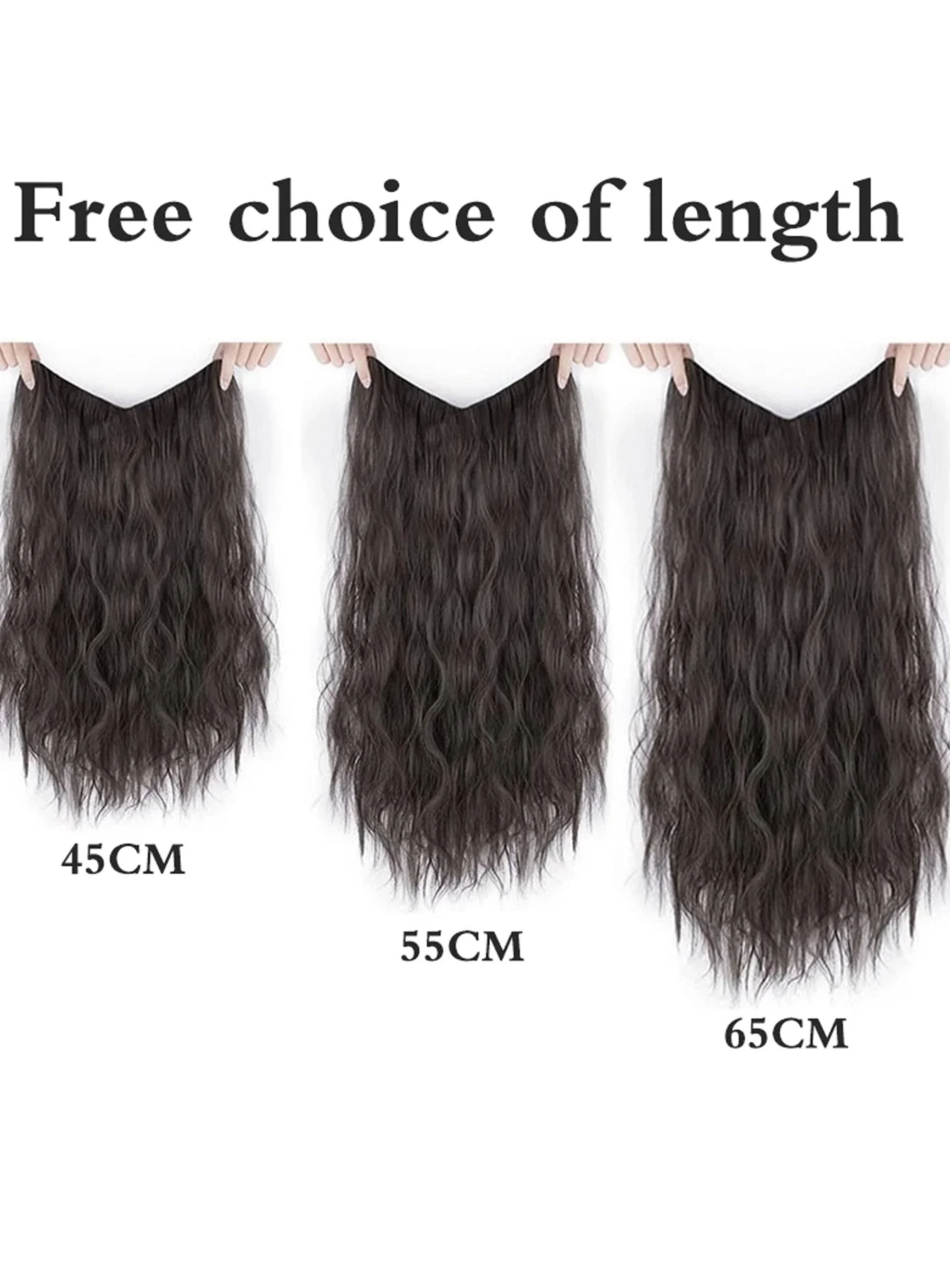 Long Curly Synthetic Hair Extension FD - Image 4