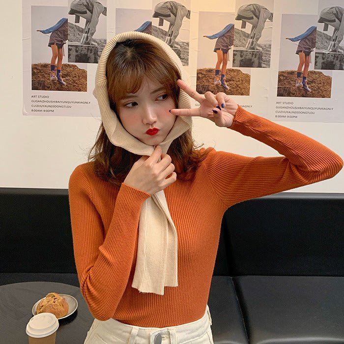 Long Sleeve Korean Style Half Turtleneck Pullover - Image 18