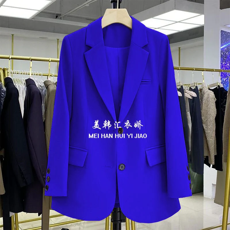 Loose Straight Blazer For Women with Black Buttons FD - Image 19