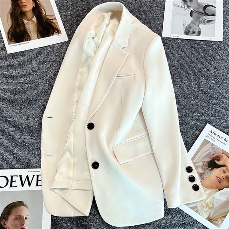 Loose straight tube slim 2025 spring Blazer for Office FD - Image 16