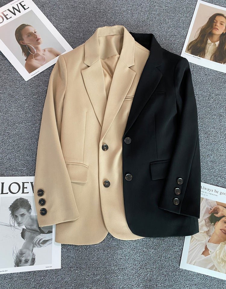 Loose straight tube slim 2025 spring Blazer for Office FD - Image 22