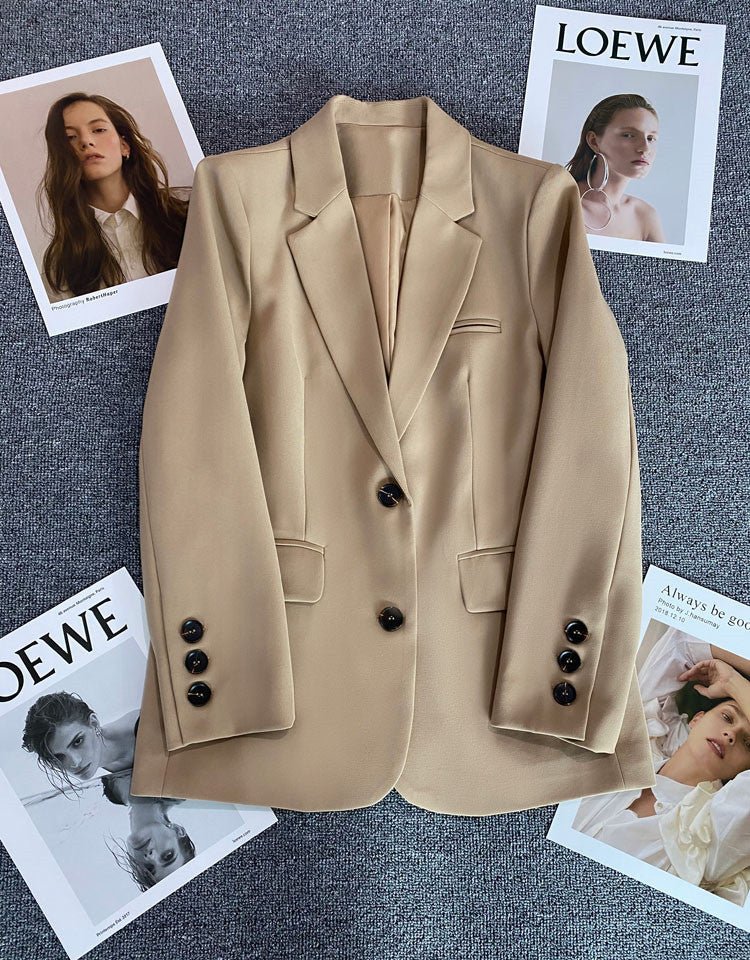 Loose straight tube slim 2025 spring Blazer for Office FD - Image 23