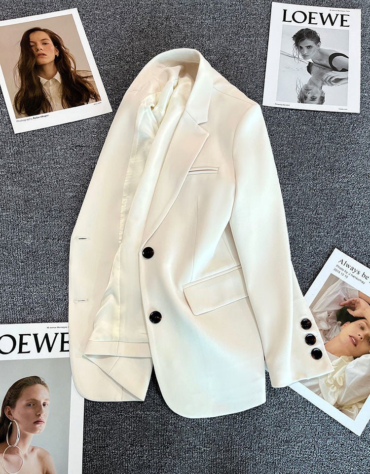 Loose straight tube slim 2025 spring Blazer for Office FD - Image 28