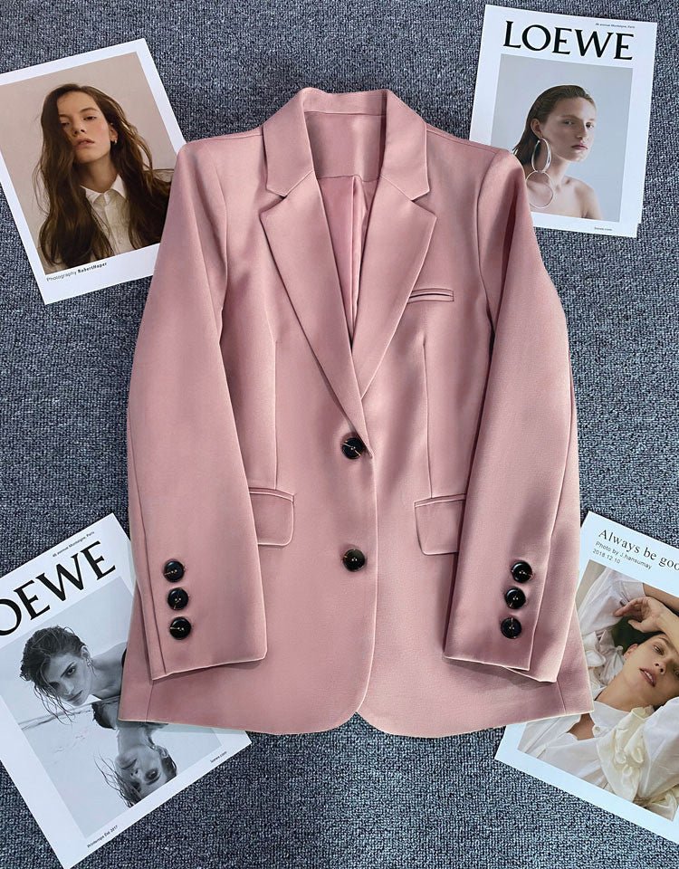 Loose straight tube slim 2025 spring Blazer for Office FD - Image 34