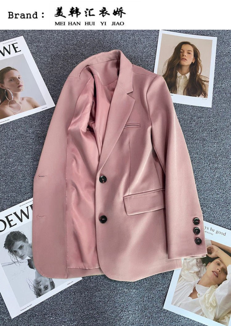 Loose straight tube slim 2025 spring Blazer for Office FD - Image 35