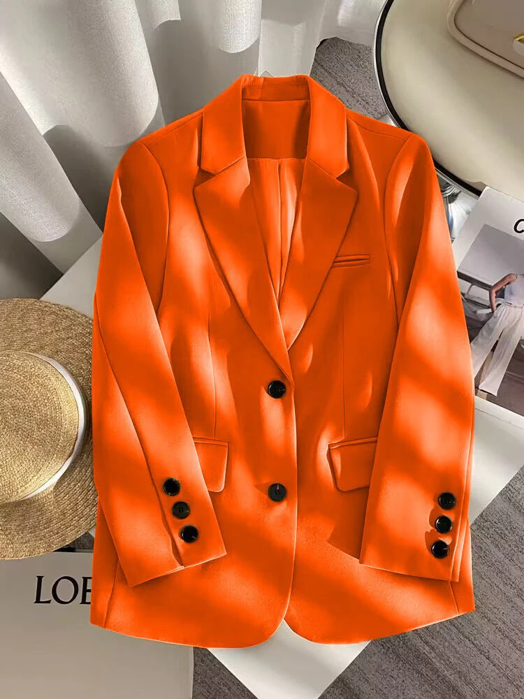 Loose straight tube slim 2025 spring Blazer for Office FD - Image 49