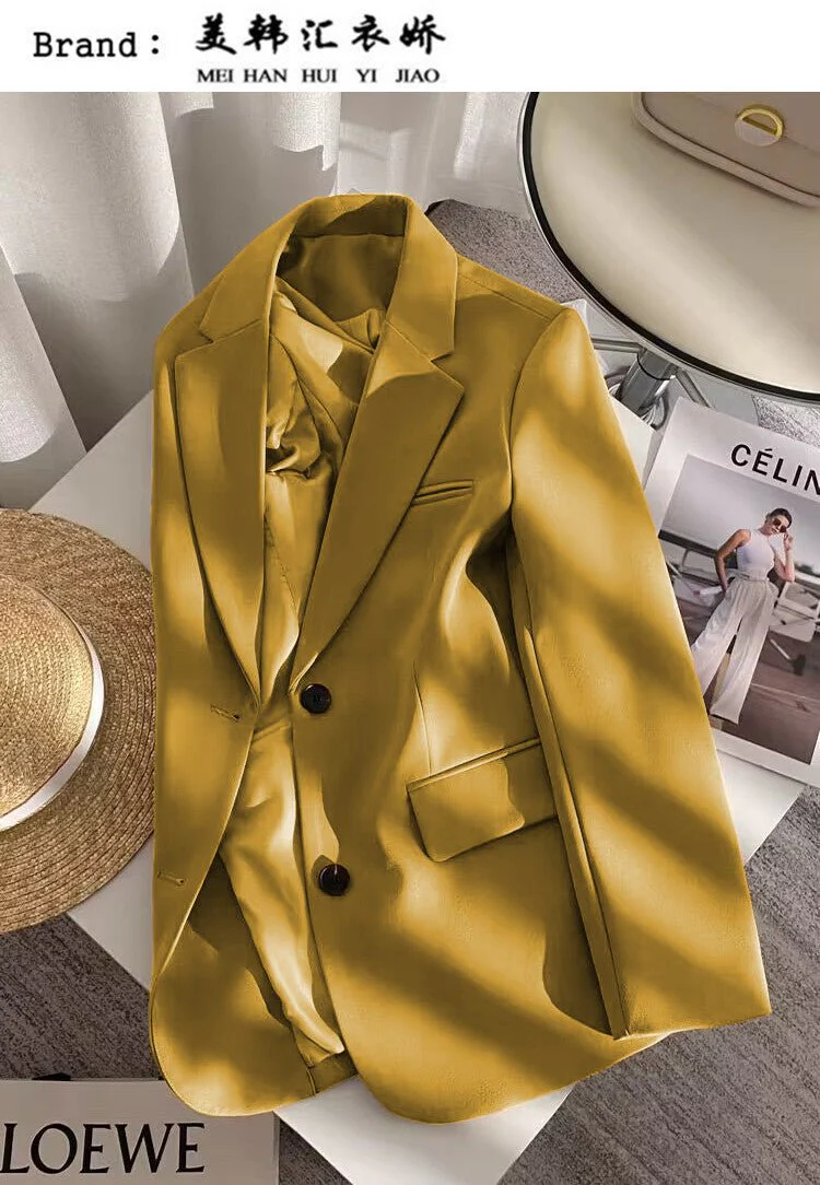Loose straight tube slim 2025 spring Blazer for Office FD - Image 55