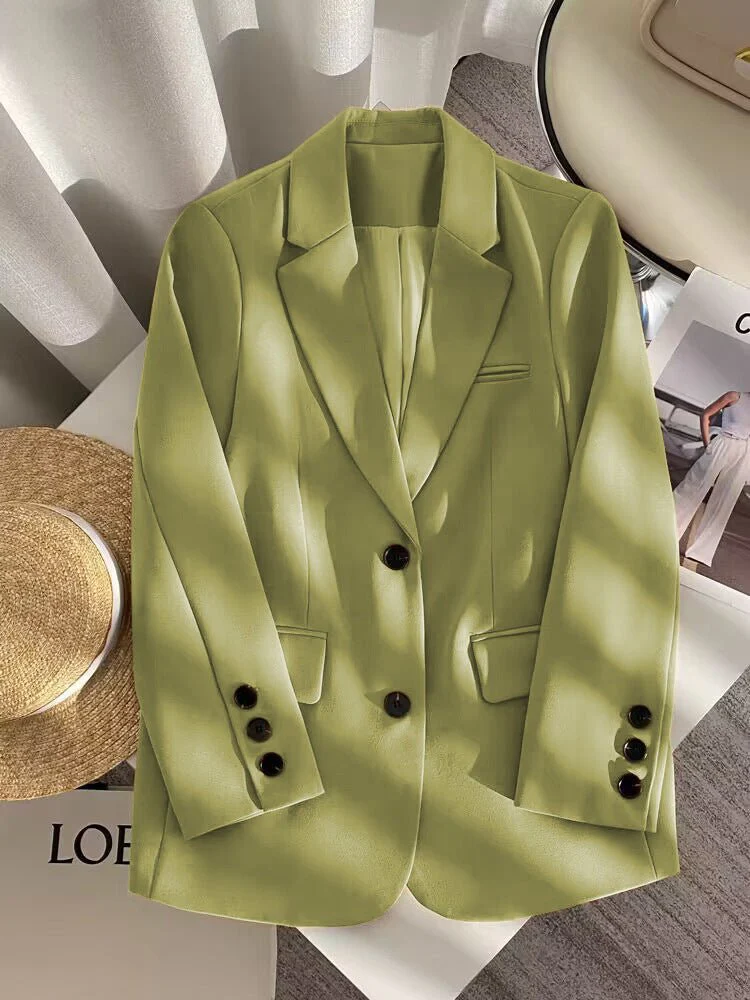 Loose straight tube slim 2025 spring Blazer for Office FD - Image 57