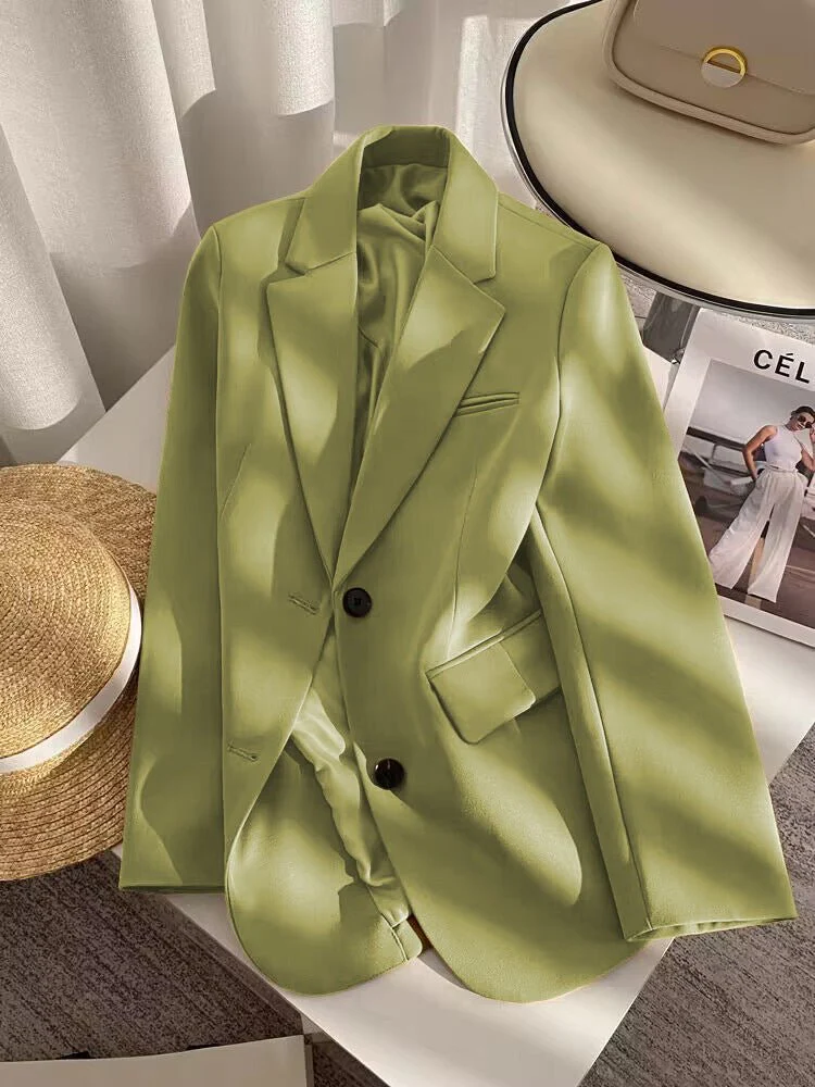 Loose straight tube slim 2025 spring Blazer for Office FD - Image 58