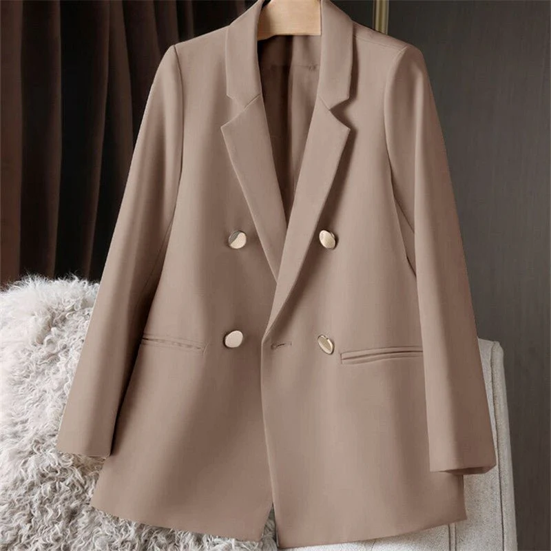 Loose Straight Tube Suit Blazer for Women FD - Image 2