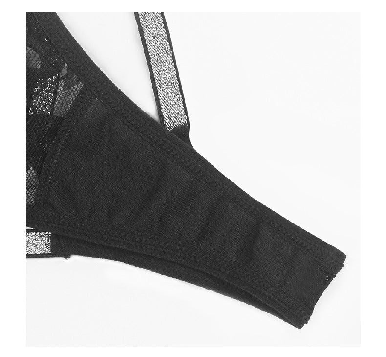 Low waist lace women's underwear breathable mesh hollow thin belt seamless thong FD - Image 15