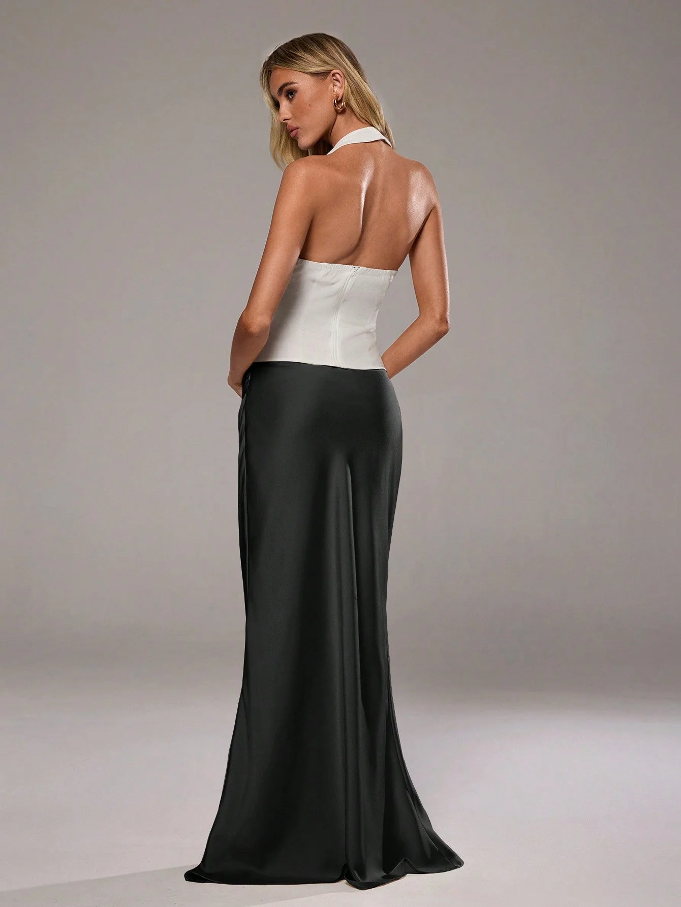 Low Waist Satin Skirt - Image 5