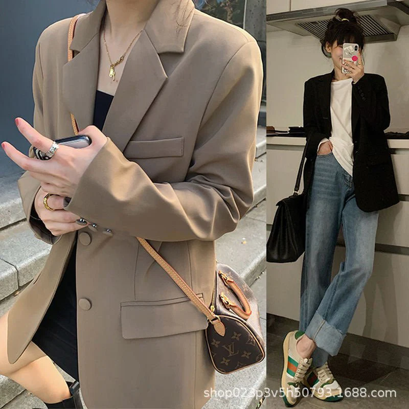 Luxury casual button blazer for women FD - Image 5