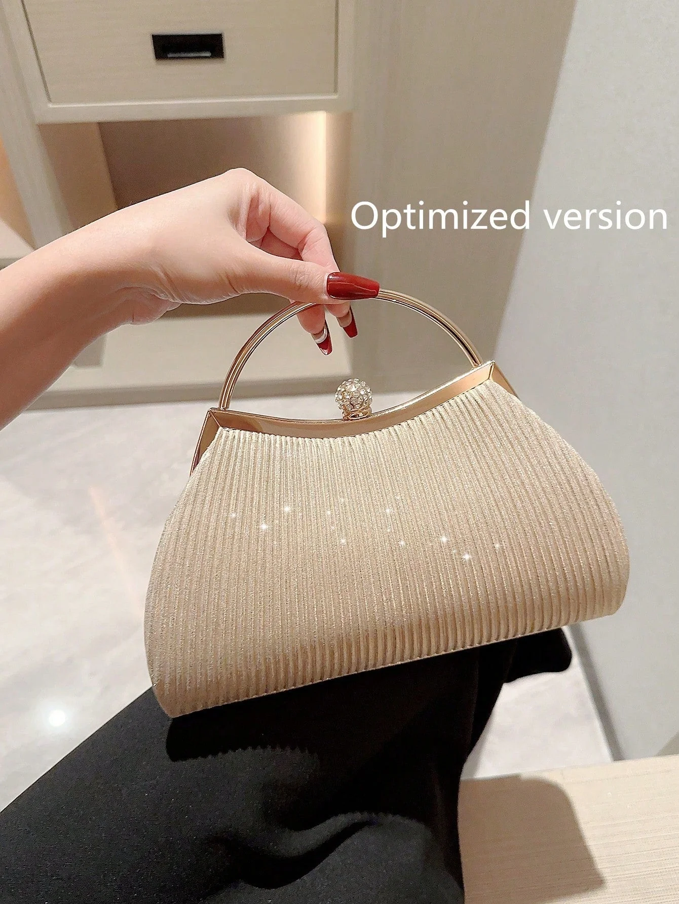 Luxury Sequin, Stylish, Shiny Fashionable Evening Clutch Bag - Image 2