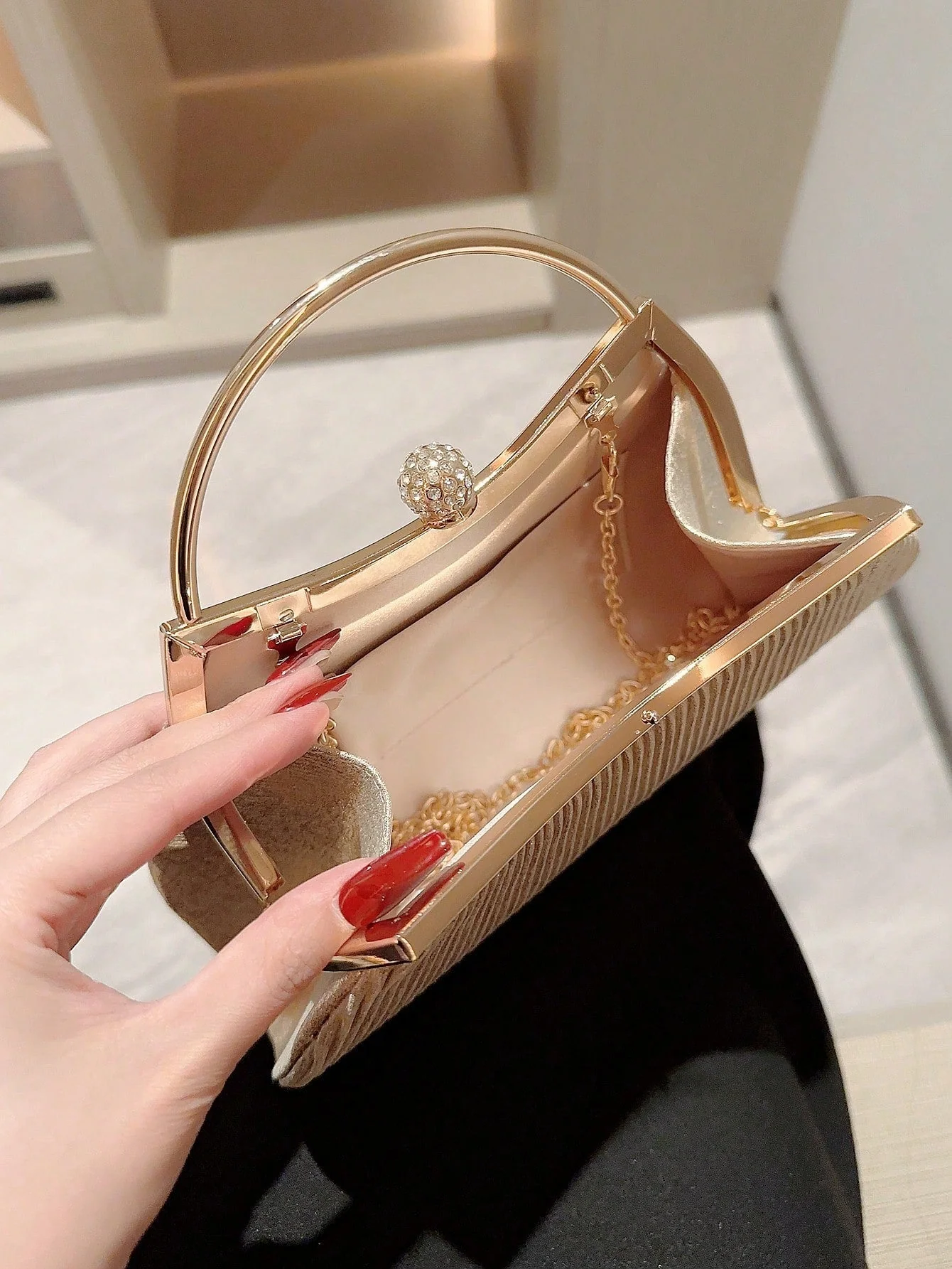 Luxury Sequin, Stylish, Shiny Fashionable Evening Clutch Bag FD - Image 6