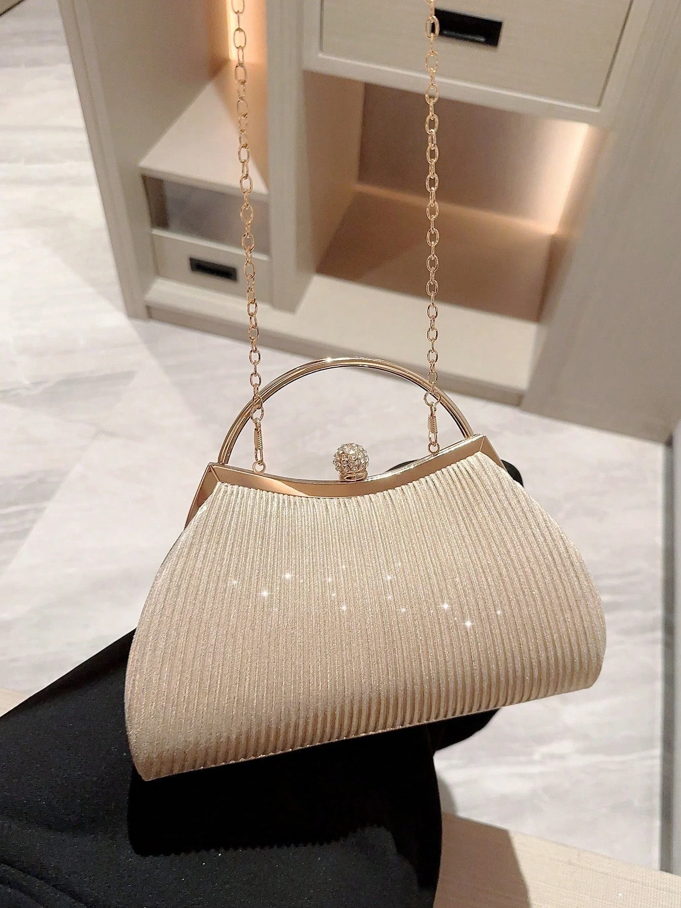 Luxury Sequin, Stylish, Shiny Fashionable Evening Clutch Bag FD - Image 7