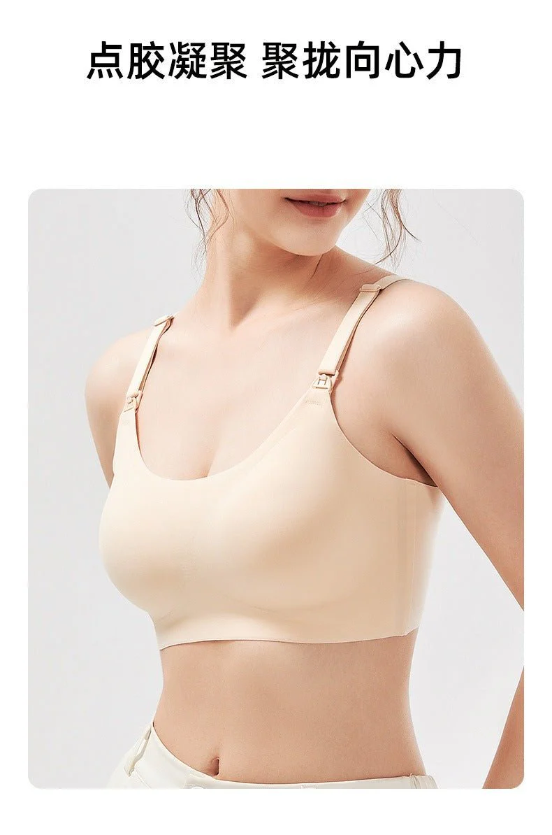 Maternity Comfort | Seamless No-Wire Nursing Sleep Bra Antibacterial - Image 10
