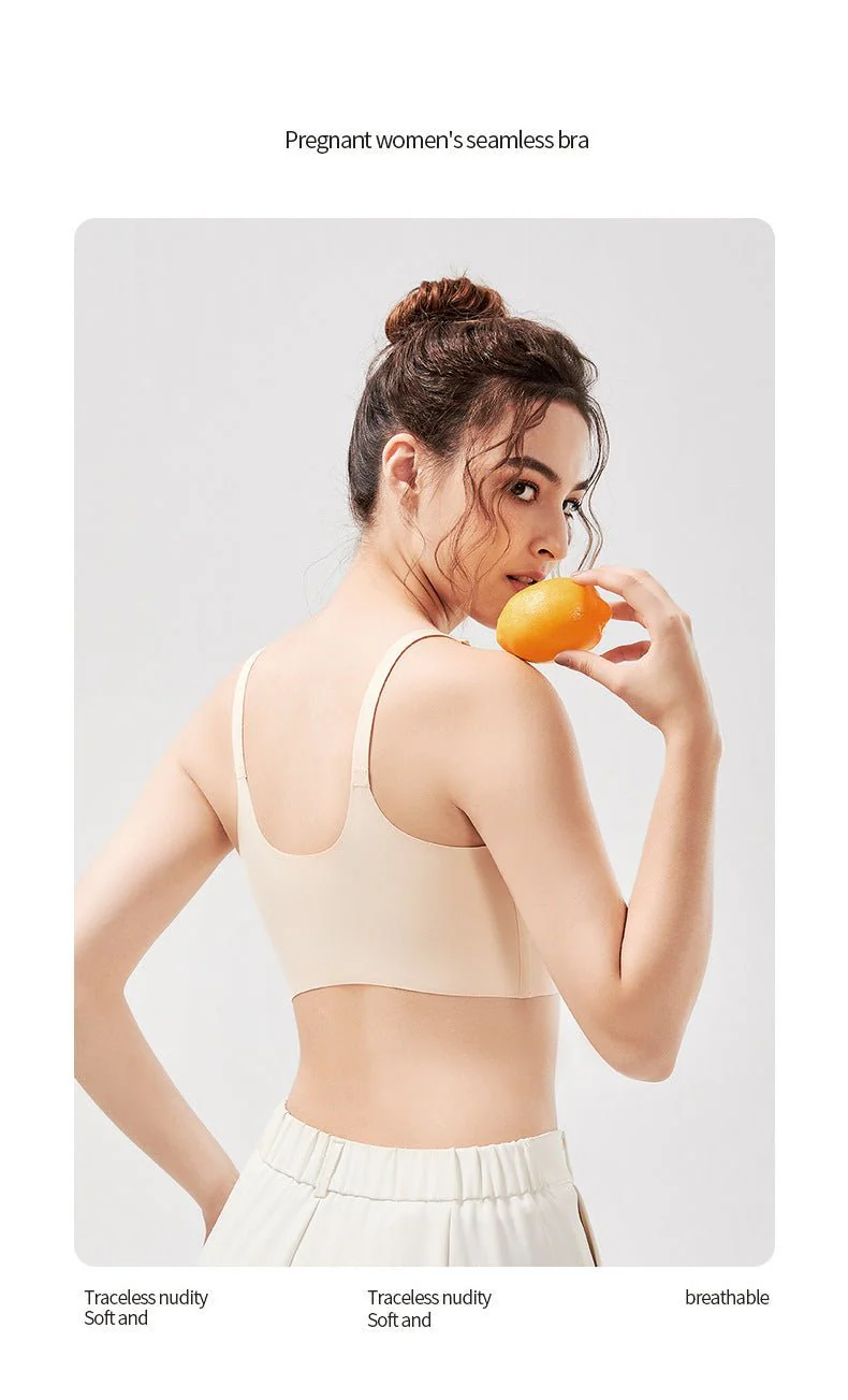Maternity Comfort | Seamless No-Wire Nursing Sleep Bra Antibacterial - Image 17