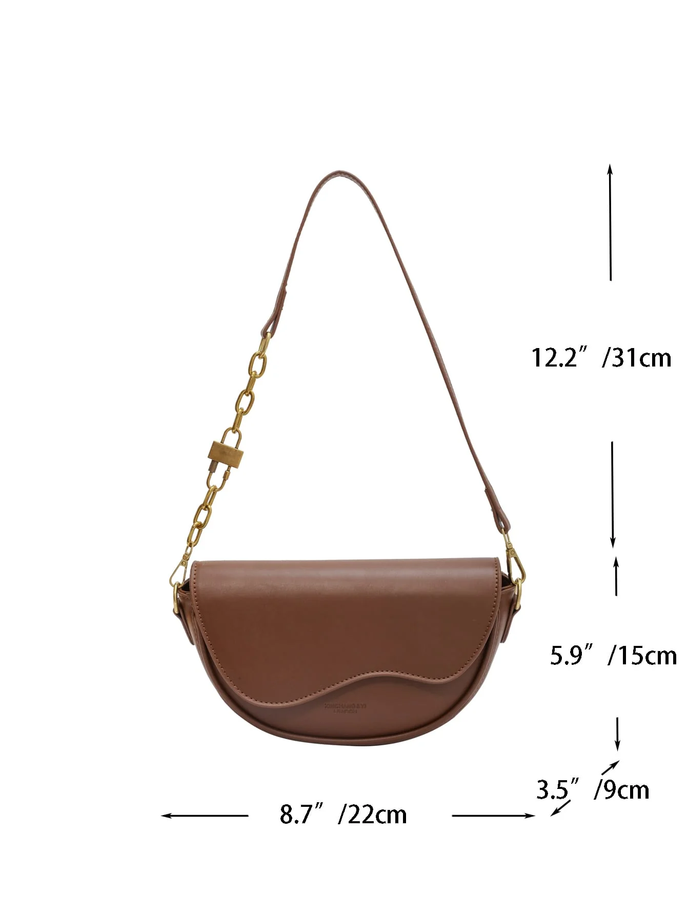 Metal Decor Flap Saddle Bag - Image 19