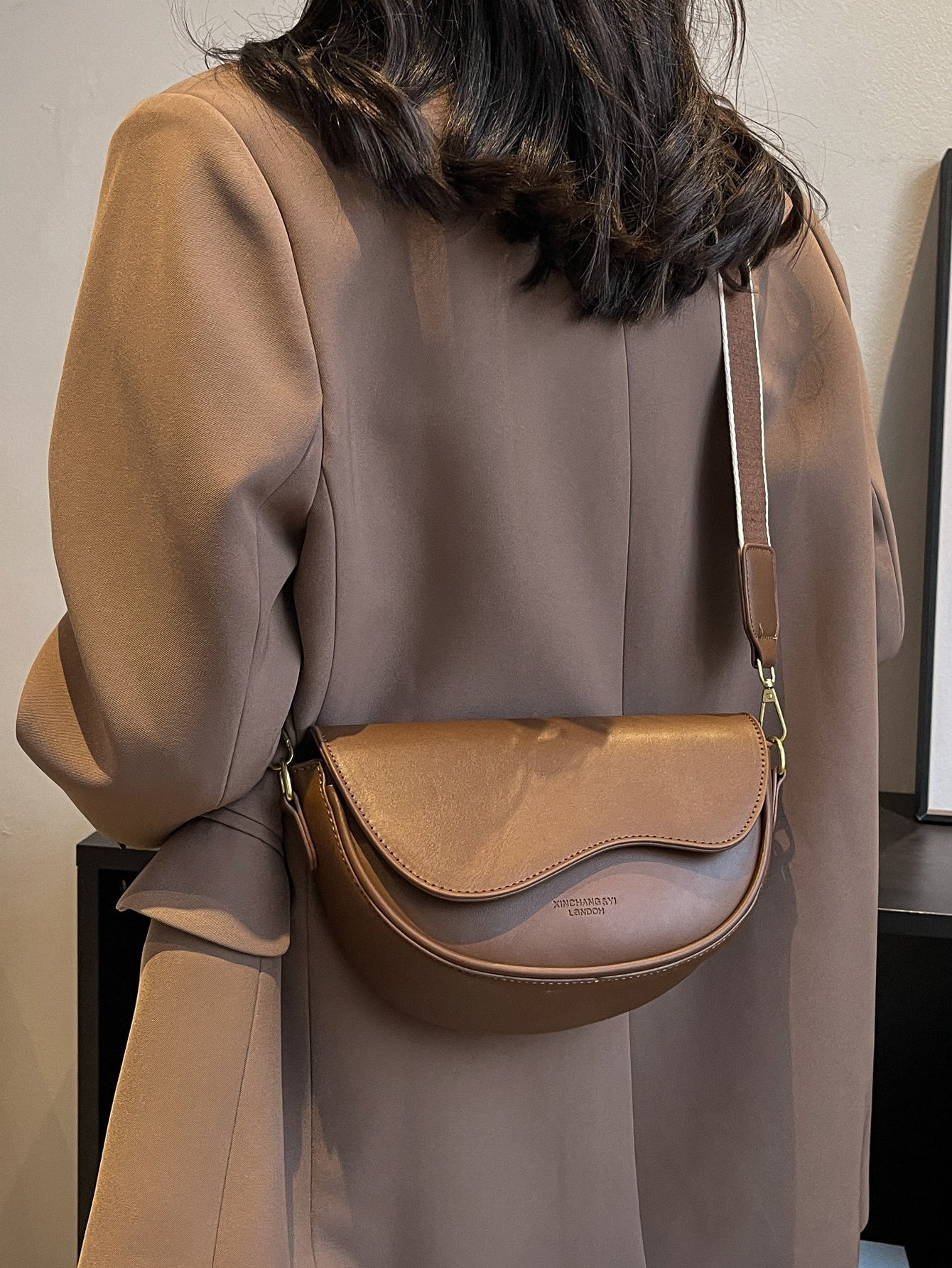 Metal Decor Flap Saddle Bag - Image 39