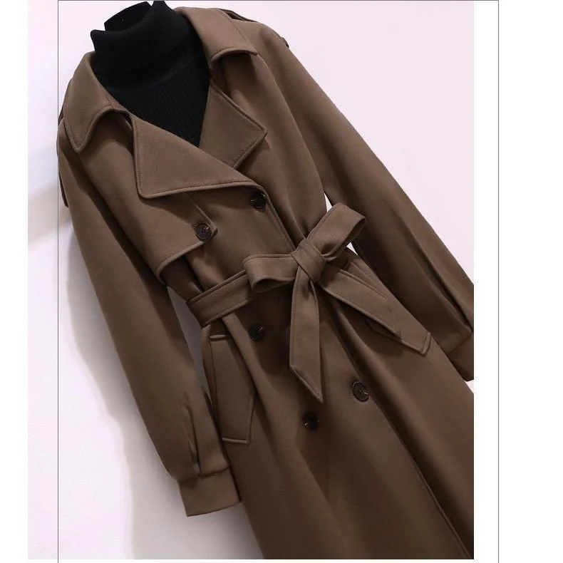 Mid-length thick woolen coat for women FD - Image 9