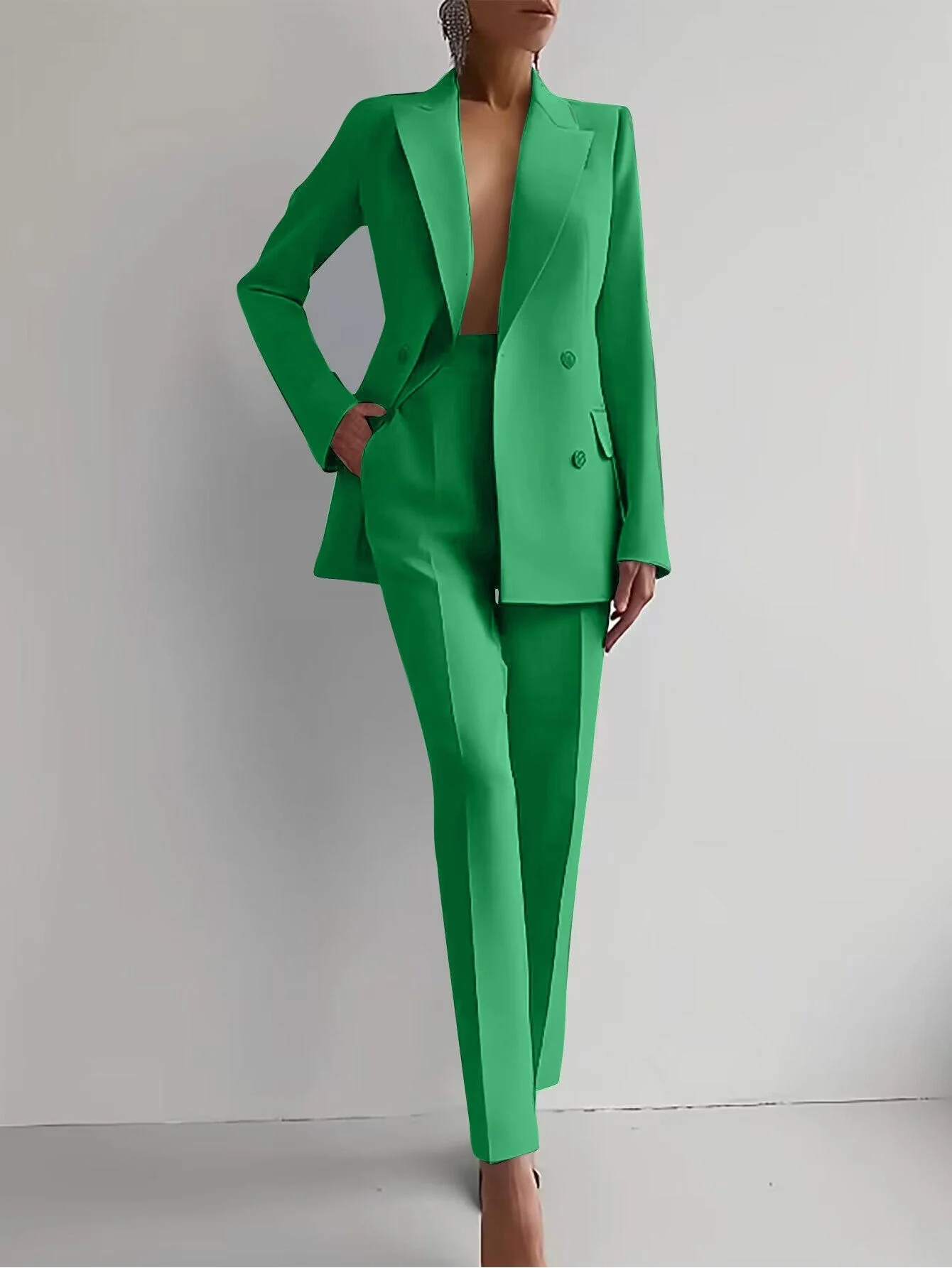 Minimal Edge | Long Sleeve Two-Piece Suit Set - Image 9