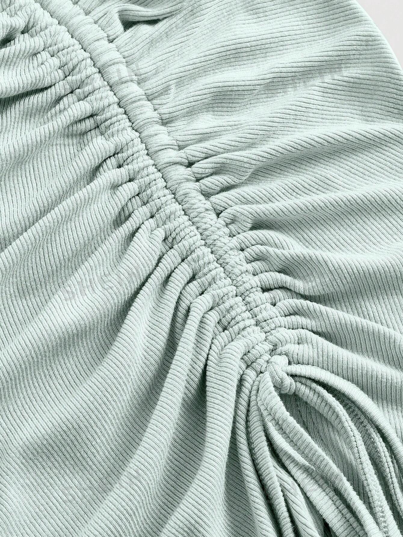 MOD Crisscross Cami Top & Drawstring Split Thigh Skirt - Image 10