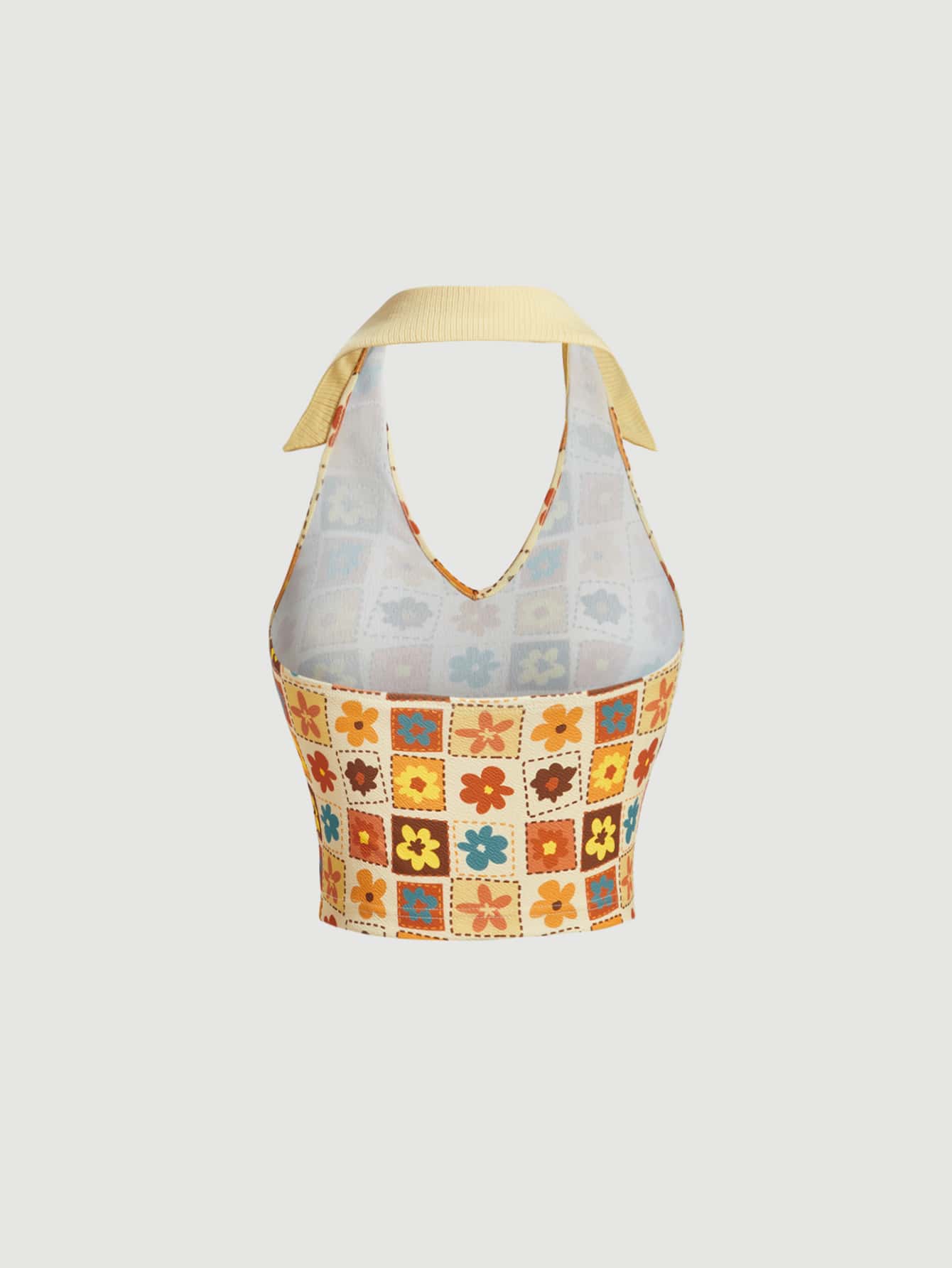 MOD Floral Print Halter Top - Image 2
