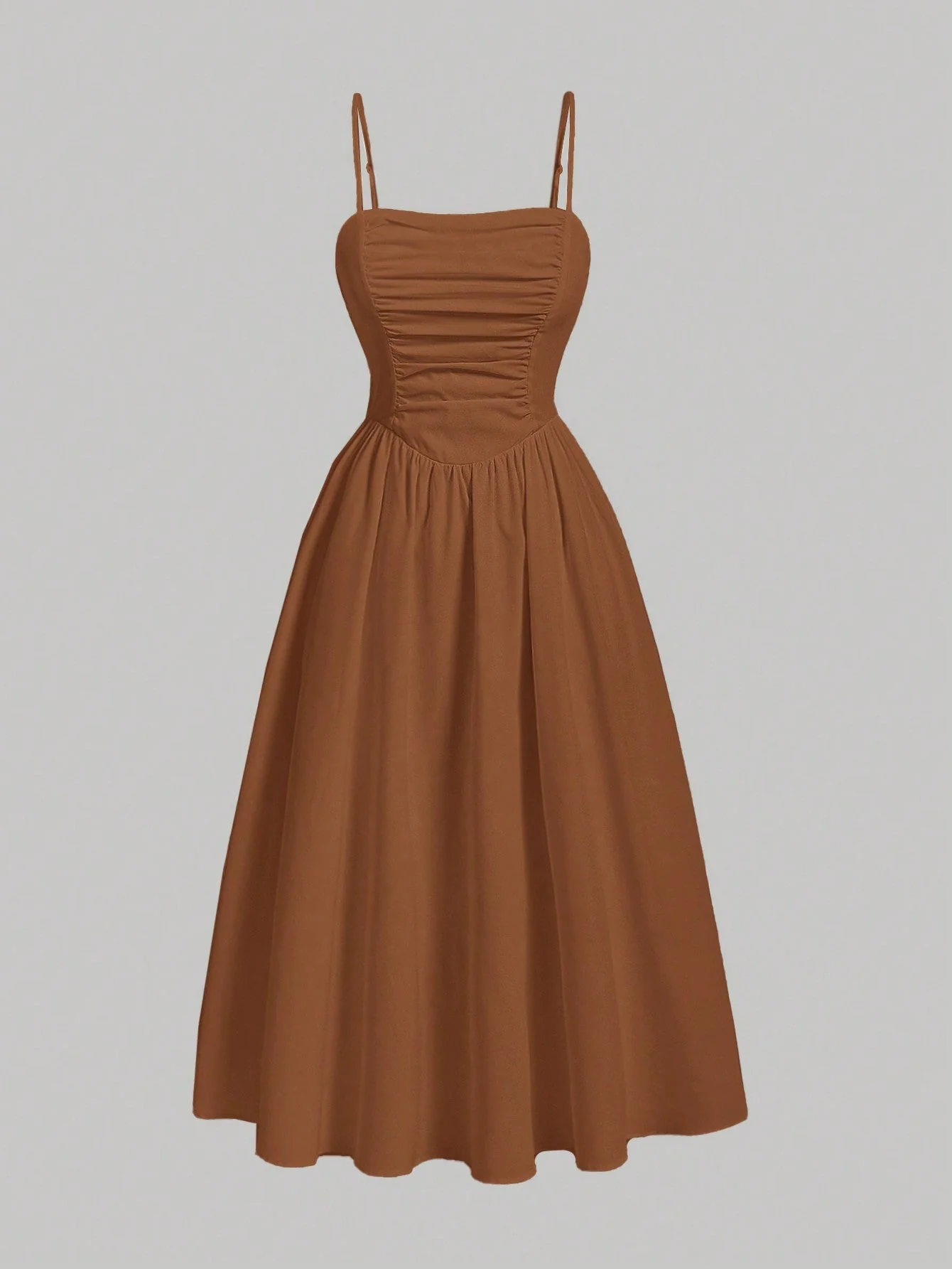 MOD Solid Ruched Cami Dress - Image 2