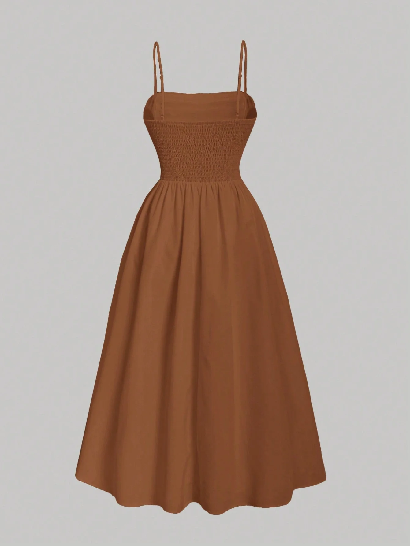 MOD Solid Ruched Cami Dress - Image 3