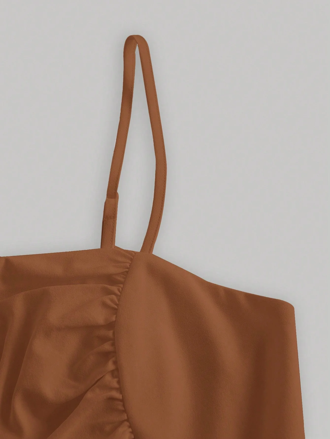 MOD Solid Ruched Cami Dress - Image 4