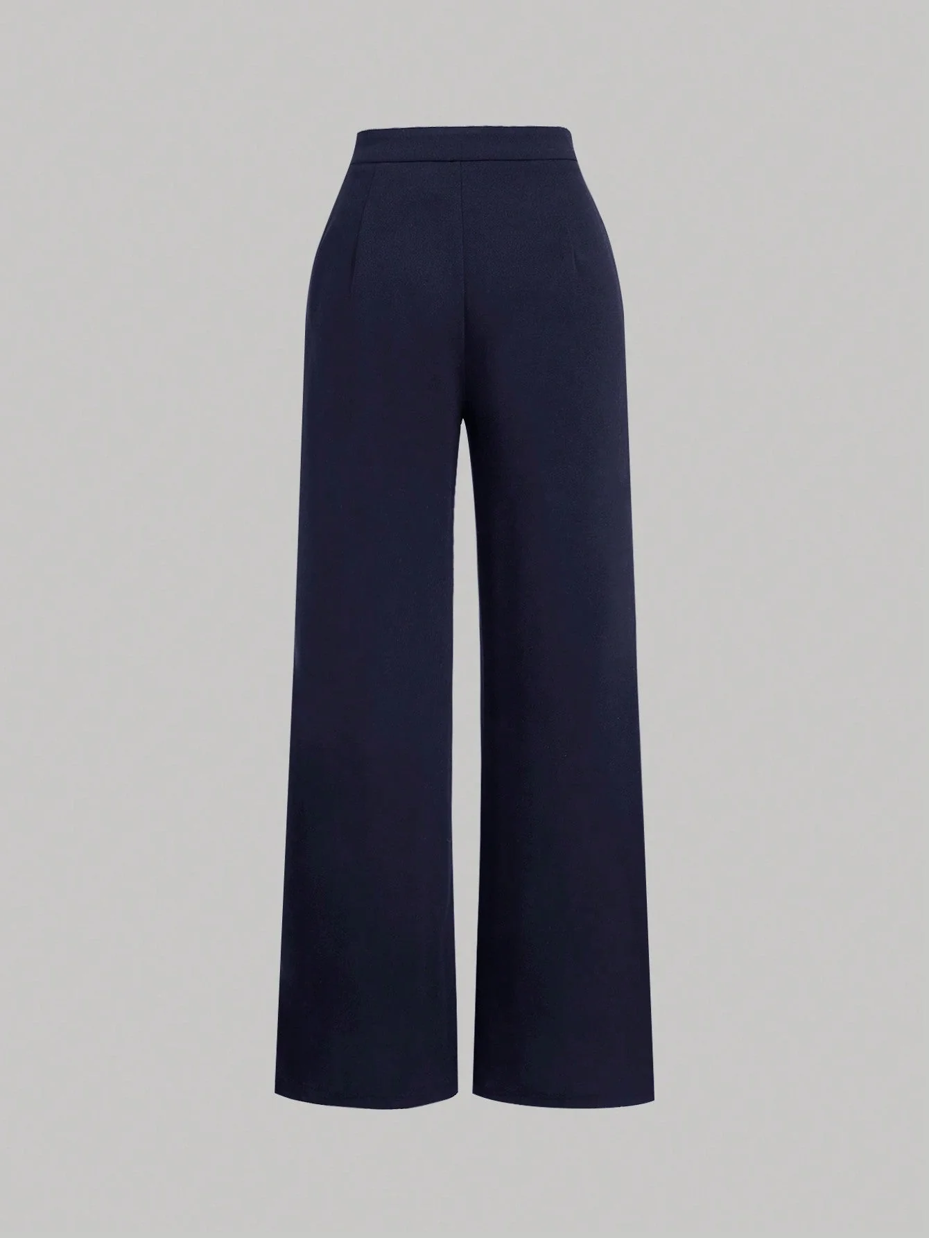 MOD Women's Round Neck Contrast Trim Long Sleeve Top And Straight Leg Casual Pants Suit - Image 8