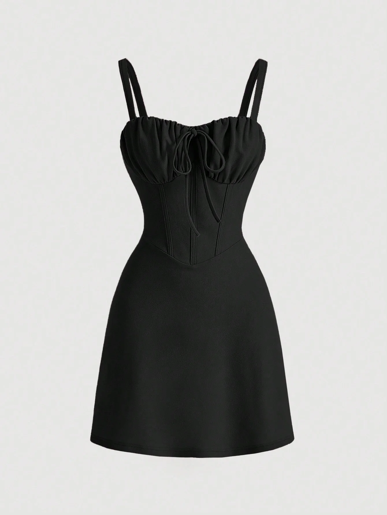 MOD Women's Solid Color Ruched Bust Strapless Dress - Image 2