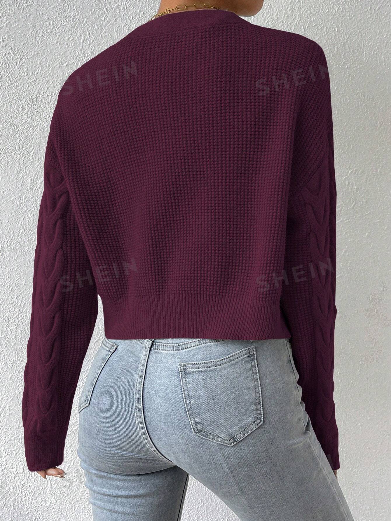 MOOSTA Cable Knit Drop Shoulder Cardigan & Cami Knit Top - Image 16