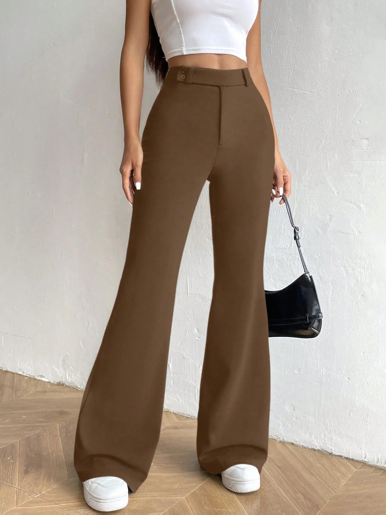 MOOSTA High Waist Flare Leg Pants - Image 2