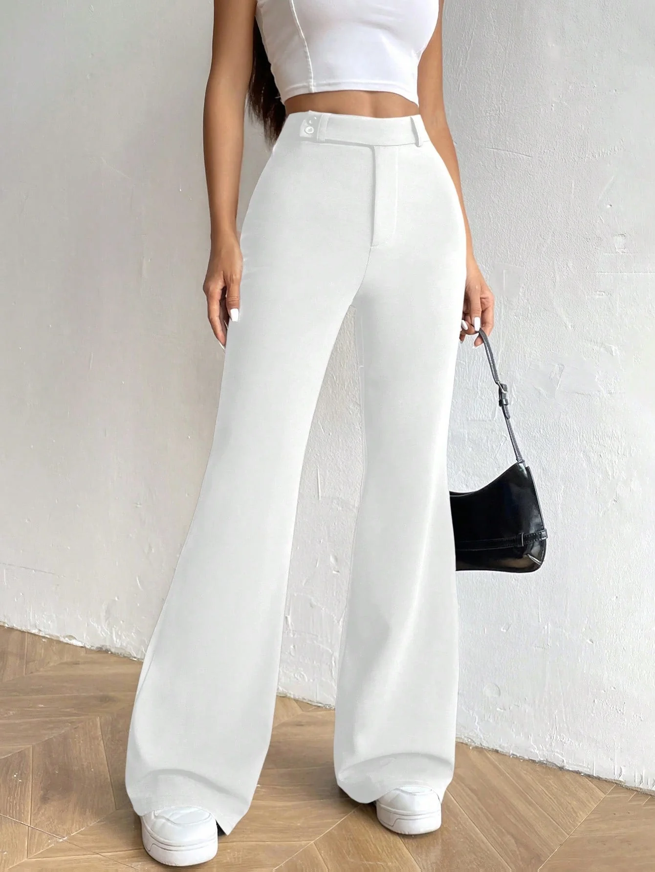 MOOSTA High Waist Flare Leg Pants - Image 3