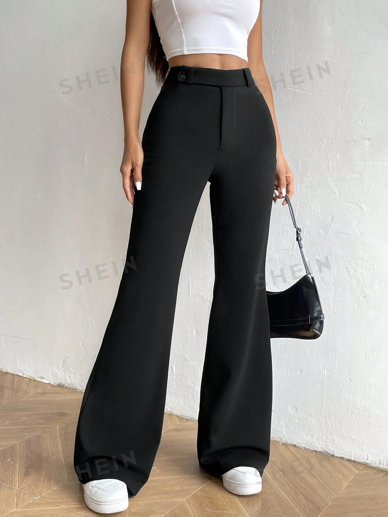 MOOSTA High Waist Flare Leg Pants - Image 4