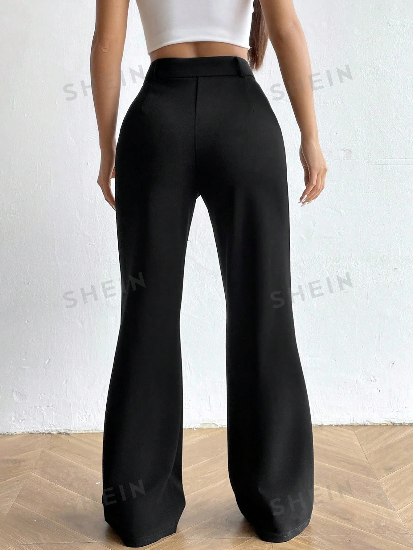 MOOSTA High Waist Flare Leg Pants - Image 5