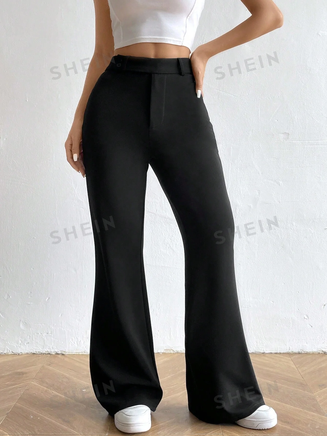 MOOSTA High Waist Flare Leg Pants - Image 7