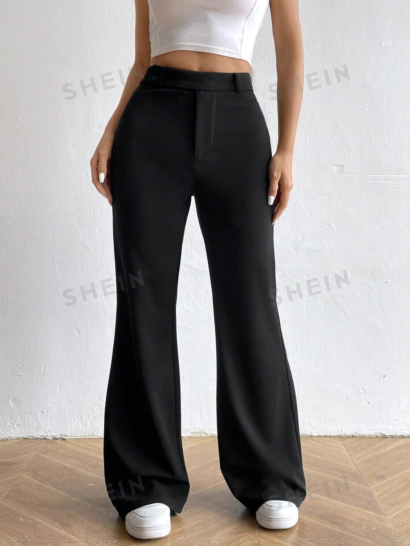 MOOSTA High Waist Flare Leg Pants - Image 8