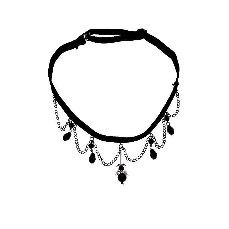 Multi-layer rhinestone tassel thigh ring chain dark Japanese leg decoration leg ring (FD) - Image 4