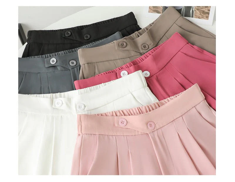 Narrow version wide-leg pants women's pants spring and autumn 2025 new casual straight-leg suit pants women's clothing high-waisted small pants women - Image 2